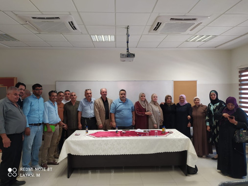 اجتماع نقابي في جنوب نابلس