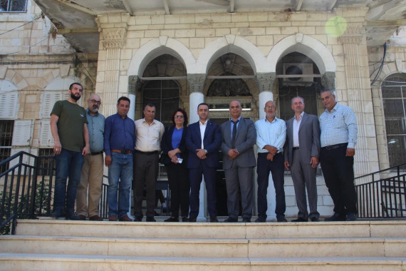 زيارة الأمين العام للاتحاد العام للمعلمين الفلسطينيين الأستاذ سائد ارزيقات لمحافظة نابلس