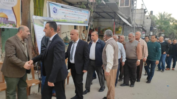 الأمين العام للاتحاد العام للمعلمين الفلسطينيين سائد ارزيقات ينعي شهداء حريق جباليا ..