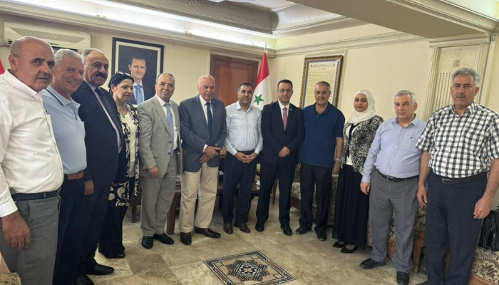 اتحاد المعلمين العرب يزور المكتب التنفيذي لنقابة المعلمين السوريين
