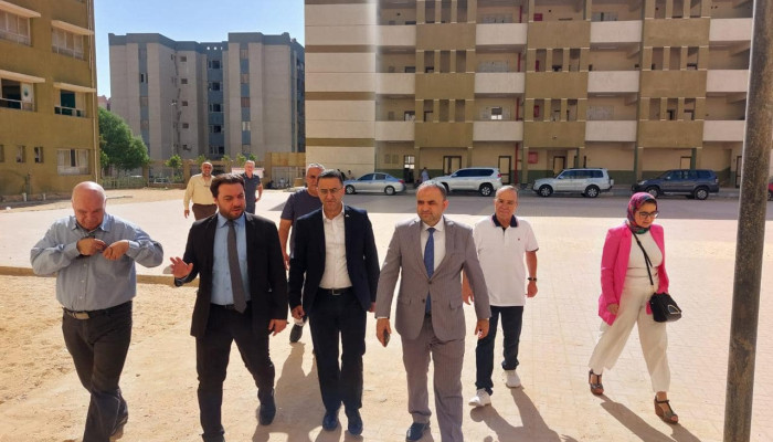 زيارة اتحاد المعلمين العرب والدولية للتربية واتحاد المعلمين الفلسطيني لقاعات الثانوية العامة في القاهرة