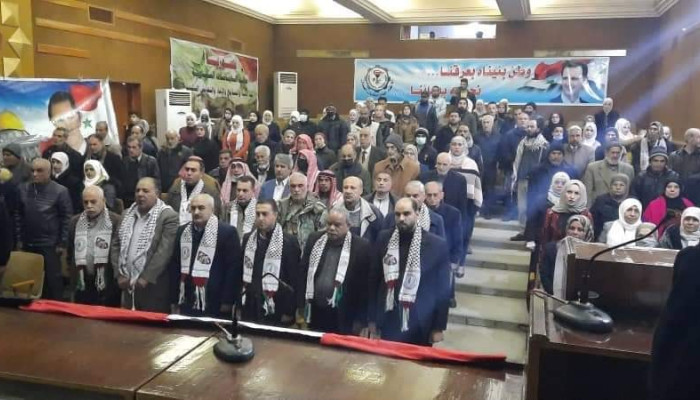 الاتحاد العام للمعلمين الفلسطينين يكرم المعلمين الفلسطينين المتقاعدين في منطقة درعا